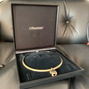 14k gold reversible omega neckless with opal